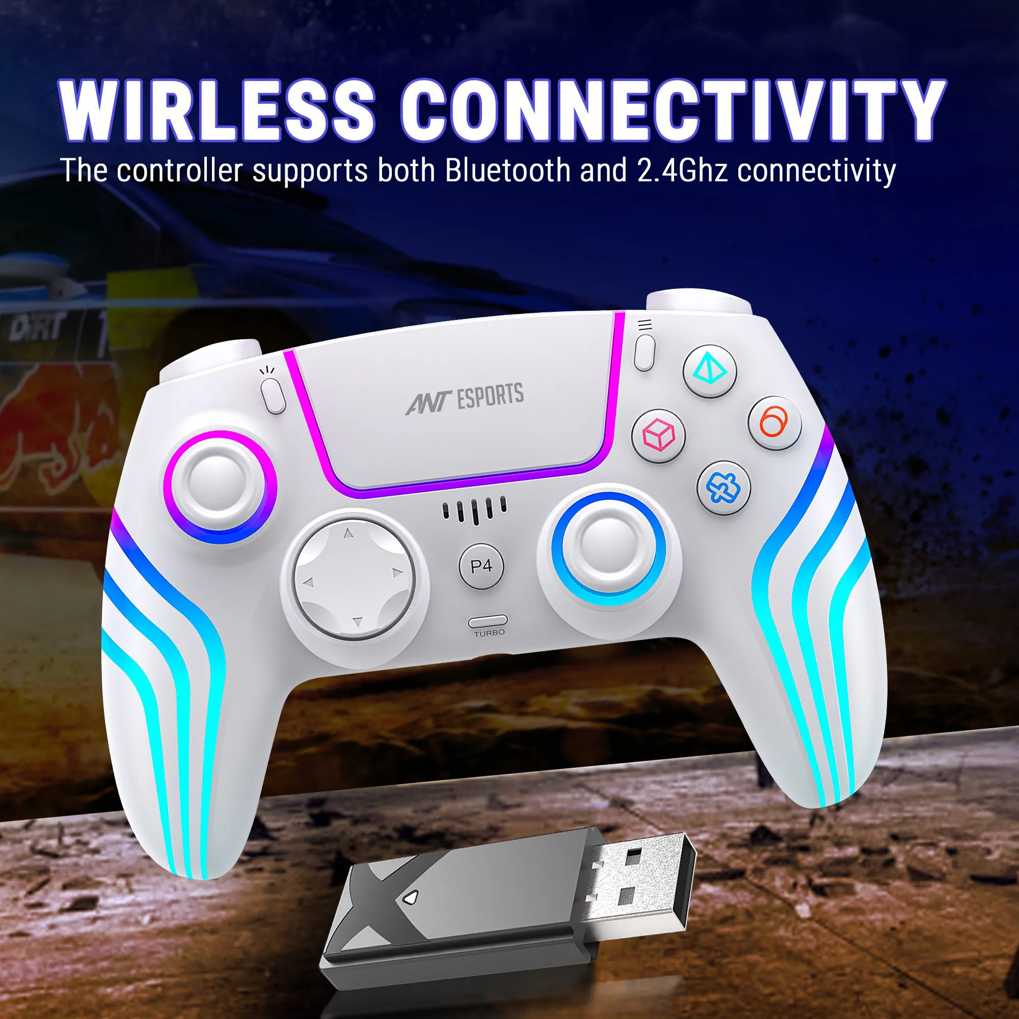 Ant Esports Wireless Gamepad GP400 White view 3